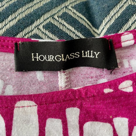 Hourglass Lilly Pink/Purple Short Sleeve Dress - Picture 3 of 3